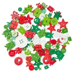 Christmas Mix Big Bag Of Buttons