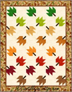 Twirling Leaves Quilt Pattern