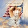 American Angel Cross Stitch By Dona Gelsinger