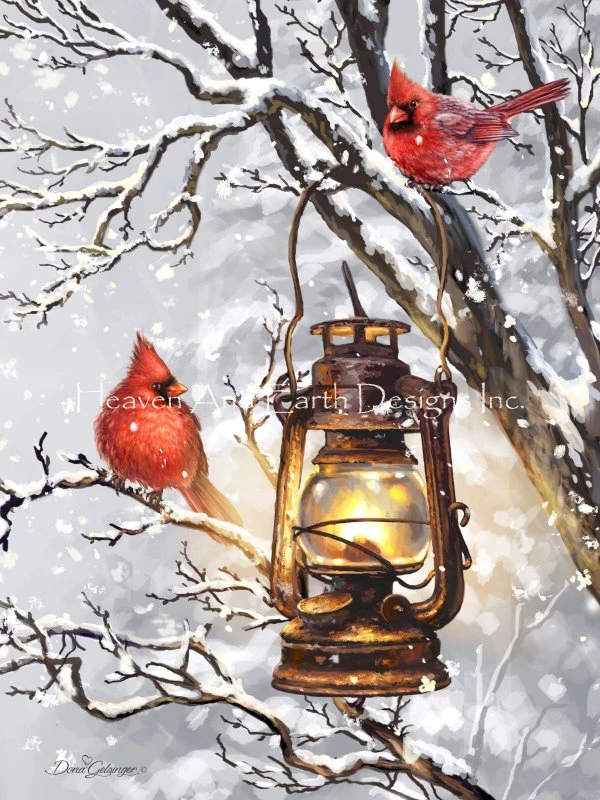 Cozy Cardinals Cross Stitch By Dona Gelsinger 4 Cozy Cardinals Cross Stitch By Dona Gelsinger - Image 2