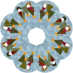 Gnomes Go 'Round Tree Skirt Pattern