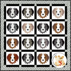 Dog Days, Border Collie Downloadable Pattern