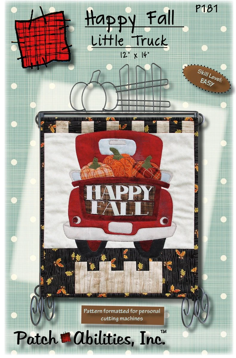 Happy Fall Little Truck Quilt Pattern 3 Happy Fall Little Truck Quilt Pattern