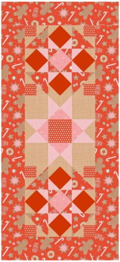 Gingerbread Cookies Downloadable Pattern -Qbpn gingerbreadcookiessmnolines