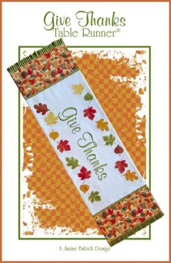 Give Thanks Table Runner Downloadable Pattern