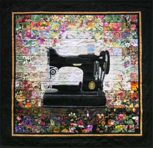 “Grandma’s Sewing Machine” Watercolor Quilt Kit 3 “Grandma’s Sewing Machine” Watercolor Quilt Kit