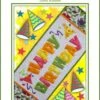 Happy Birthday Table Runner Downloadable Pattern -Qbpn happybirthday tablerunner01