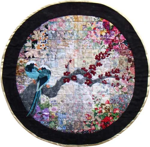 “Jade Birds” Watercolor Quilt Kit 3 “Jade Birds” Watercolor Quilt Kit