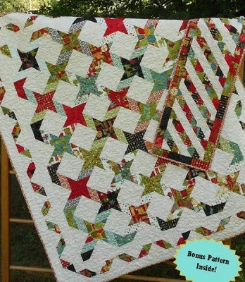 Twisting With The Stars Quilt And Table Runner 4 Twisting With The Stars Quilt And Table Runner - Image 2