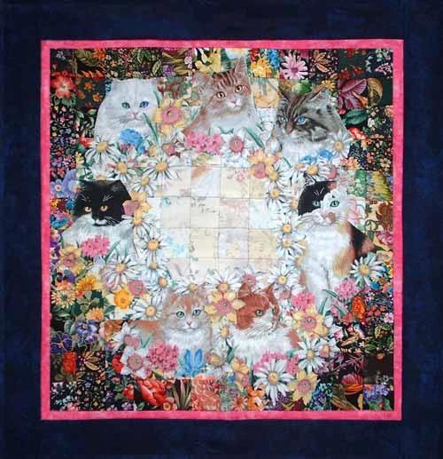 “Meow” Watercolor Quilt Kit 3 “Meow” Watercolor Quilt Kit