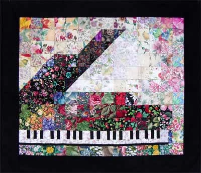 “Piano” Watercolor Quilt Kit 3 “Piano” Watercolor Quilt Kit
