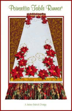 Poinsettia Table Runner Downloadable Pattern