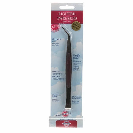 LED Lighted Tweezer 6-1/2in 3 LED Lighted Tweezer 6-1/2in