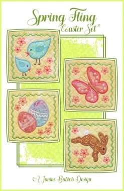 Spring Fling Coaster Set Downloadable Pattern