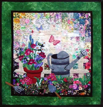 “Spring Gardening” Watercolor Quilt Kit 3 “Spring Gardening” Watercolor Quilt Kit