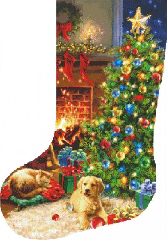 Stocking Cozy Christmas Flip Cross Stitch By Dona Gelsinger 3 Stocking Cozy Christmas Flip Cross Stitch By Dona Gelsinger