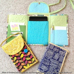 Tri Fold Tablet Totes Quilted Bag Downloadable Pattern 17 Tri Fold Tablet Totes Quilted Bag Downloadable Pattern -Qbpn tablettrio1 tulip square quilt patterns
