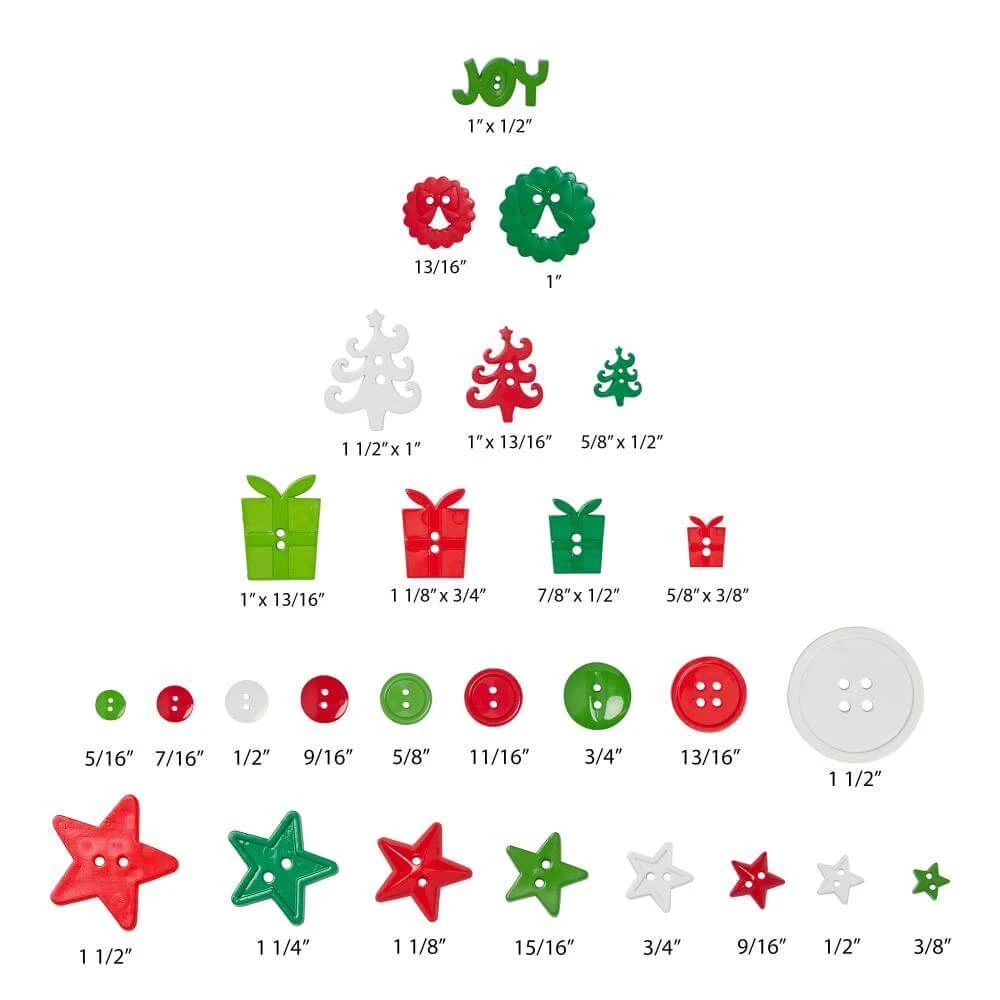 Christmas Mix Big Bag Of Buttons 4 Christmas Mix Big Bag Of Buttons - Image 2